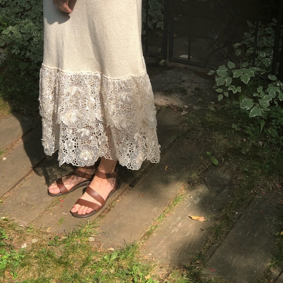 Toula long silk knit embroidered dress - Picture 8 of 11